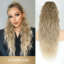 Load image into Gallery viewer, Curly Wavy Frizzy Hair Extension with Ponytail
