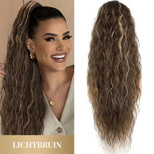 Load image into Gallery viewer, Curly Wavy Frizzy Hair Extension with Ponytail
