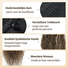 Load image into Gallery viewer, Curly Wavy Frizzy Hair Extension with Ponytail
