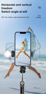 All in one! Bluetooth selfie stick