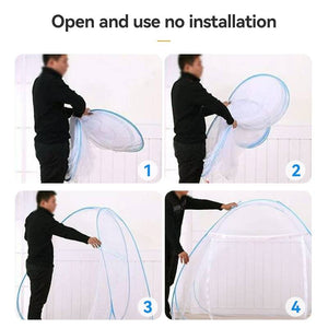 Folded Anti Mosquito Net Tent