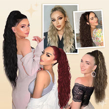 Load image into Gallery viewer, Curly Wavy Frizzy Hair Extension with Ponytail
