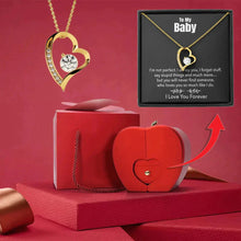 Load image into Gallery viewer, FOREVER LOVE NECKLACE - WITH REAL ROSE - TO MY BABY
