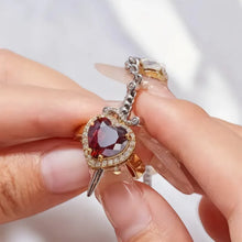 Load image into Gallery viewer, Matching Heart and Sword Necklace
