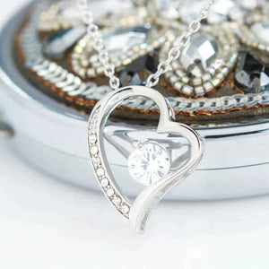 FOREVER LOVE NECKLACE - WITH REAL ROSE - TO MY BABY