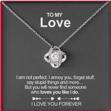 Load image into Gallery viewer, FOREVER LOVE NECKLACE - WITH REAL ROSE - TO MY LOVE
