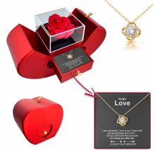Load image into Gallery viewer, FOREVER LOVE NECKLACE - WITH REAL ROSE - TO MY LOVE
