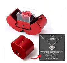 Load image into Gallery viewer, FOREVER LOVE NECKLACE - WITH REAL ROSE - TO MY LOVE
