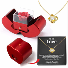 Load image into Gallery viewer, FOREVER LOVE NECKLACE - WITH REAL ROSE - TO MY LOVE
