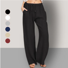 Load image into Gallery viewer, Women&#39;s Summer Linen Cotton Wide Leg Pants
