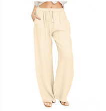 Load image into Gallery viewer, Women&#39;s Summer Linen Cotton Wide Leg Pants
