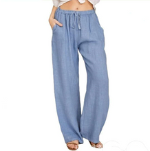 Load image into Gallery viewer, Women&#39;s Summer Linen Cotton Wide Leg Pants
