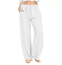 Load image into Gallery viewer, Women&#39;s Summer Linen Cotton Wide Leg Pants
