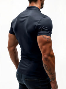 Veneto Classic: Wrinkle-Free Muscle Fit Polo Shirt