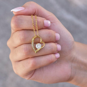 Sterling Silver Necklace - With Real Rose - My Love