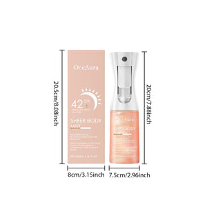 ☀️Sheer Body Mist Sunscreen-SPF 42 - 6.8 oz 🌊
