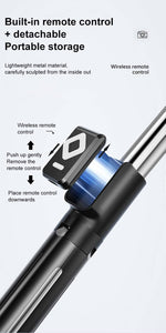 All in one! Bluetooth selfie stick