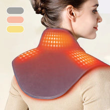 Load image into Gallery viewer, Electric Heating Pad for Neck and Shoulders with Vibration
