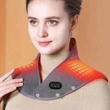 Load image into Gallery viewer, Electric Heating Pad for Neck and Shoulders with Vibration
