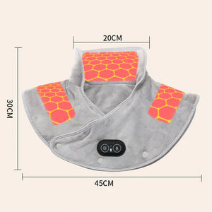 Electric Heating Pad for Neck and Shoulders with Vibration