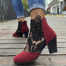 Load image into Gallery viewer, Women&#39;s lace high heels
