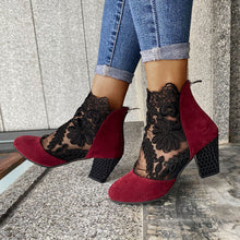 Load image into Gallery viewer, Women&#39;s lace high heels

